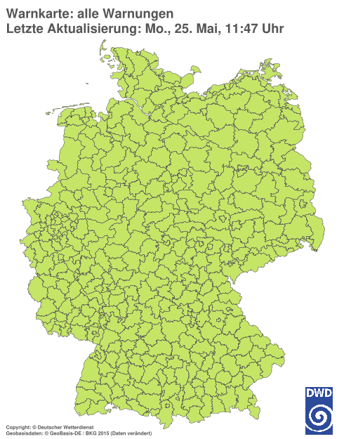 Aktuelle Wetterwarnungen für Göttingen