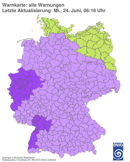 Aktuelle Wetterwarnungen für Göttingen
