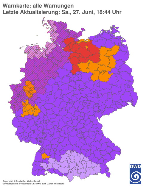 Aktuelle Wetterwarnungen für Göttingen
