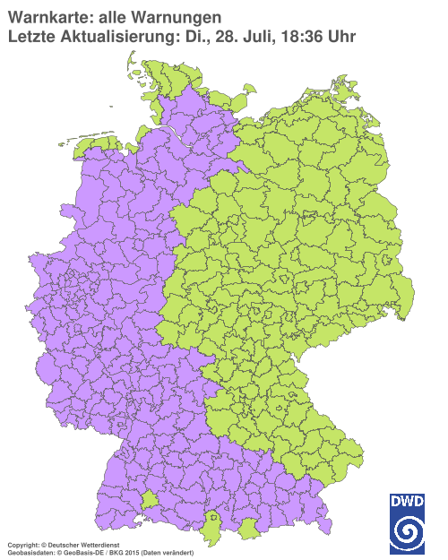 Aktuelle Wetterwarnungen für Göttingen