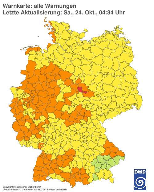 Aktuelle Wetterwarnungen für Göttingen